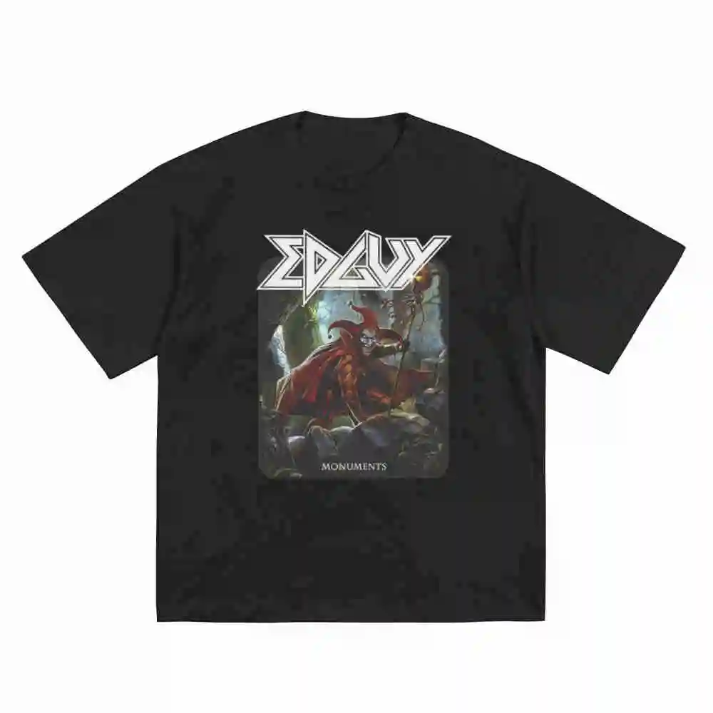 Edguy Band Monuments Heavy Metal Short Sleeve Tee 100% Cotton T-Shirt