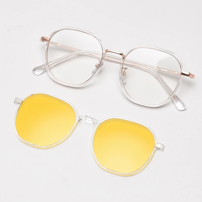 Lunettes magnétiques à clipser pour hommes et femmes, montures avec option de lunettes de soleil polarisées