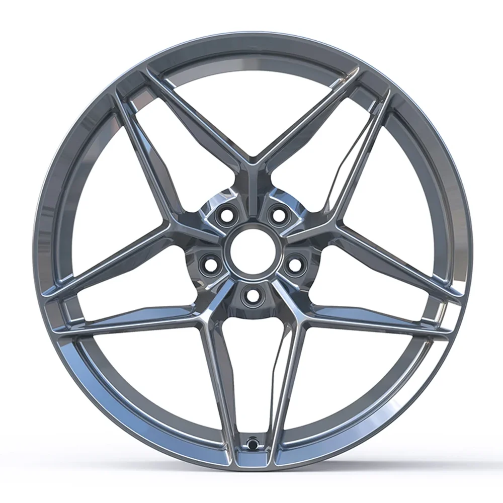 Forged Magnesium Wheels Gloss Black 5*112 18 19 Inches CNC Bright Custom Logo Accepted