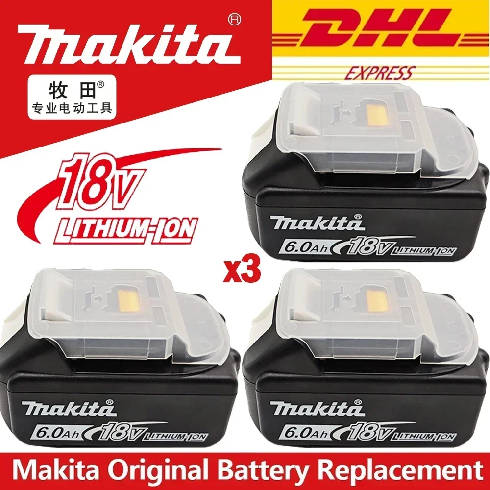 Makita battery, 18V Rechargeable lithium battery, Makita 18V BL1860 BL1840, BL1830, BL1850, BL1850B original Makita tool battery