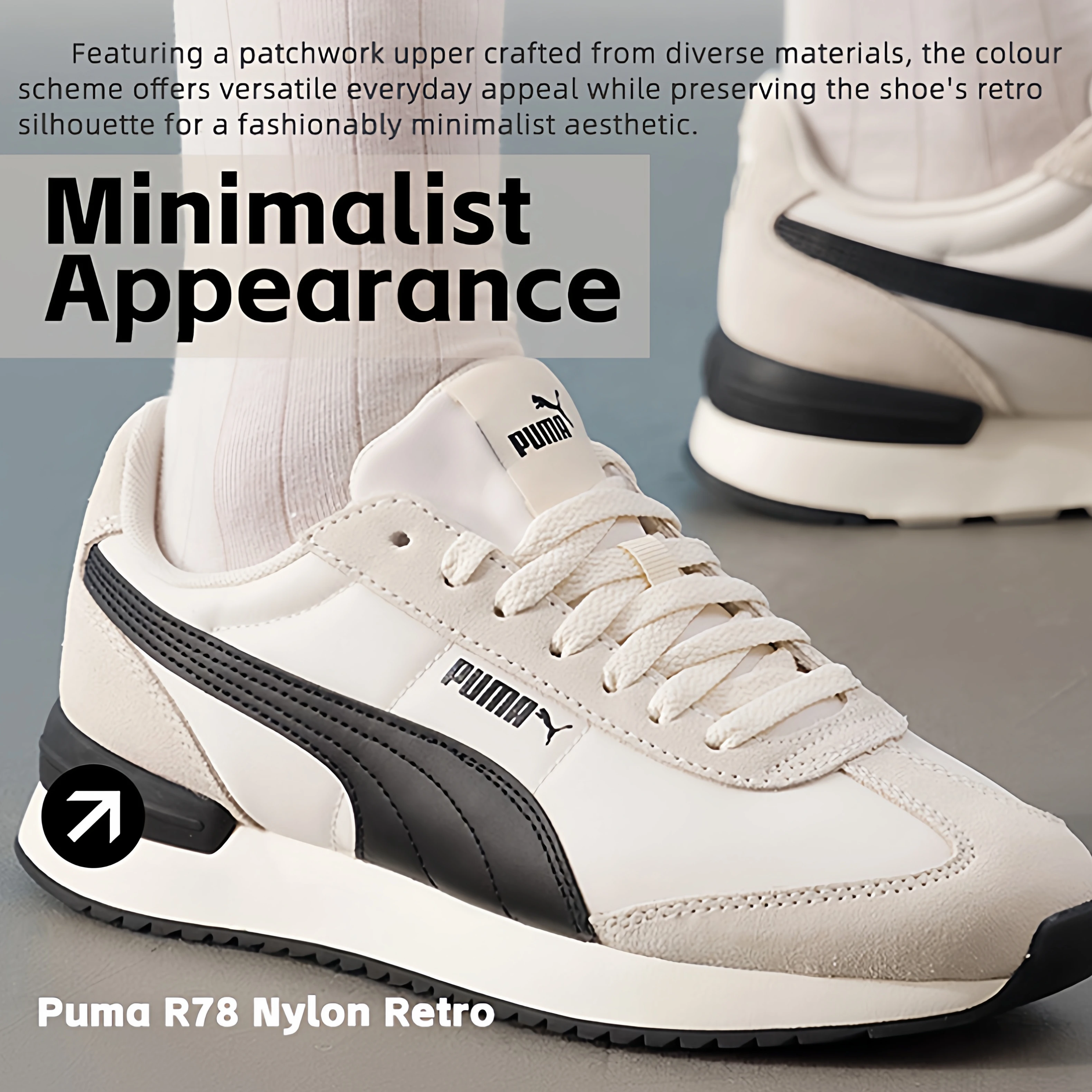 بوما أحذية رجالية ونسائية احذية الجري R78 سلسلة ريترو حذاء كاجوال أحذية رياضية خفيفة الوزن ومريحة 399250-01 #2