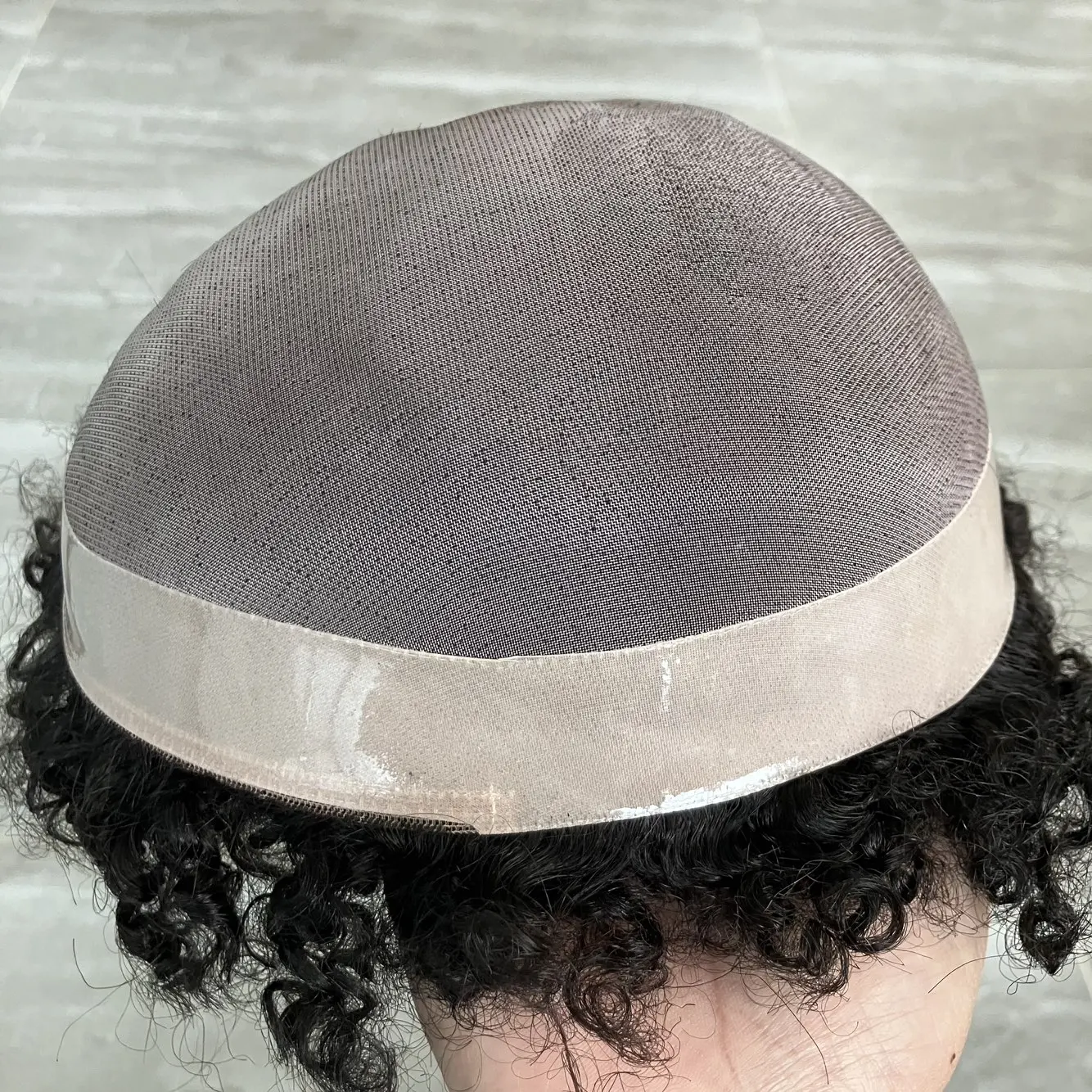 4mm 6mm Afro Curly Hairstyle Men Toupee 100% Human Hair Super Durable Men's Hairpiece Breathable Mono Lace NPU Prosthesis System