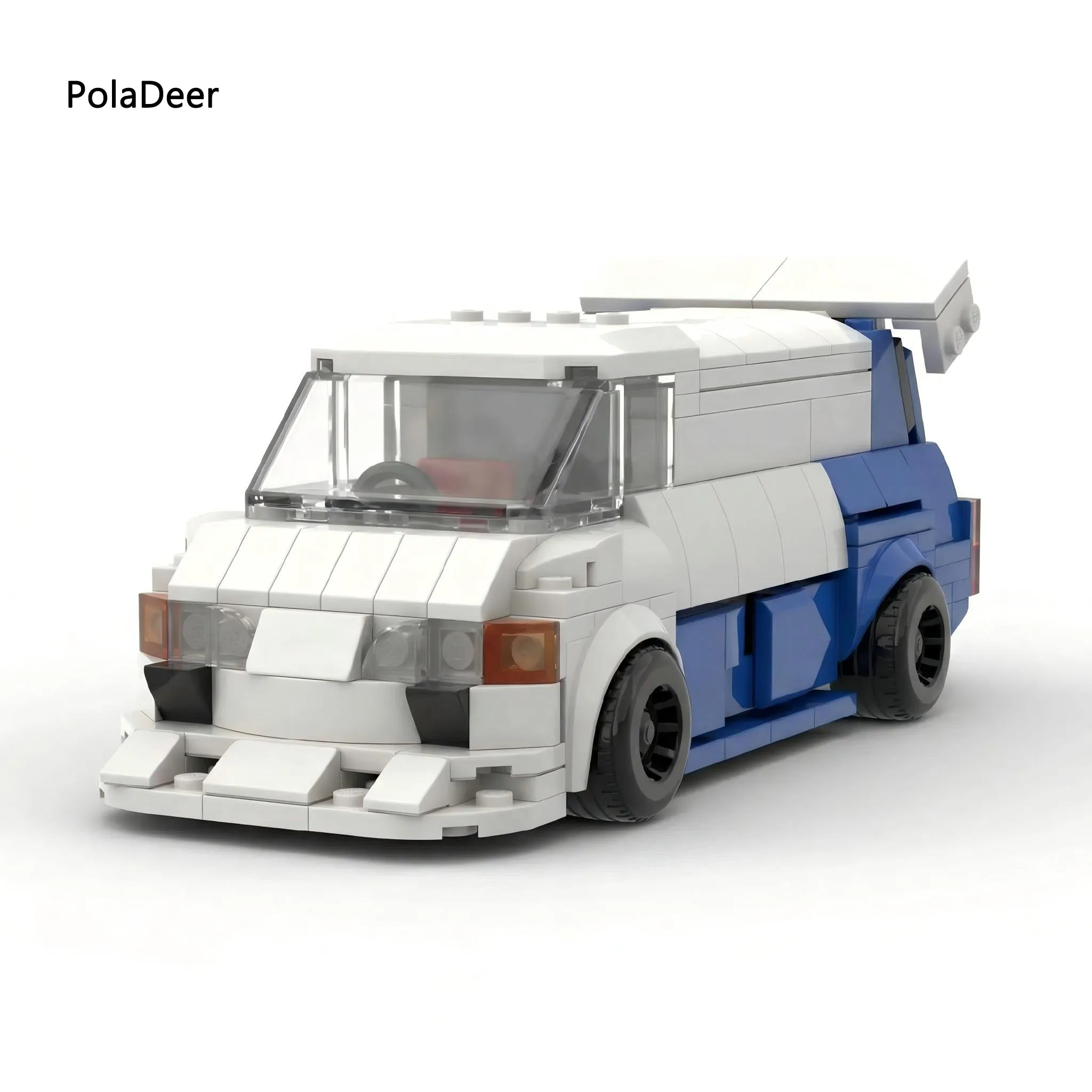 

Poladeer MOC 327Pcs DIY Transit SuperVan Concept Car Small Particle Assembly Custom Building Block Puzzle Model Toy Holiday Gift