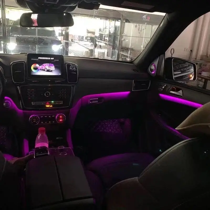 X166 12 Colors LED Ambient Light for ML GLE GL GLS W166 X166 2012-2019 Update Door Trim Atmosphere Lamp