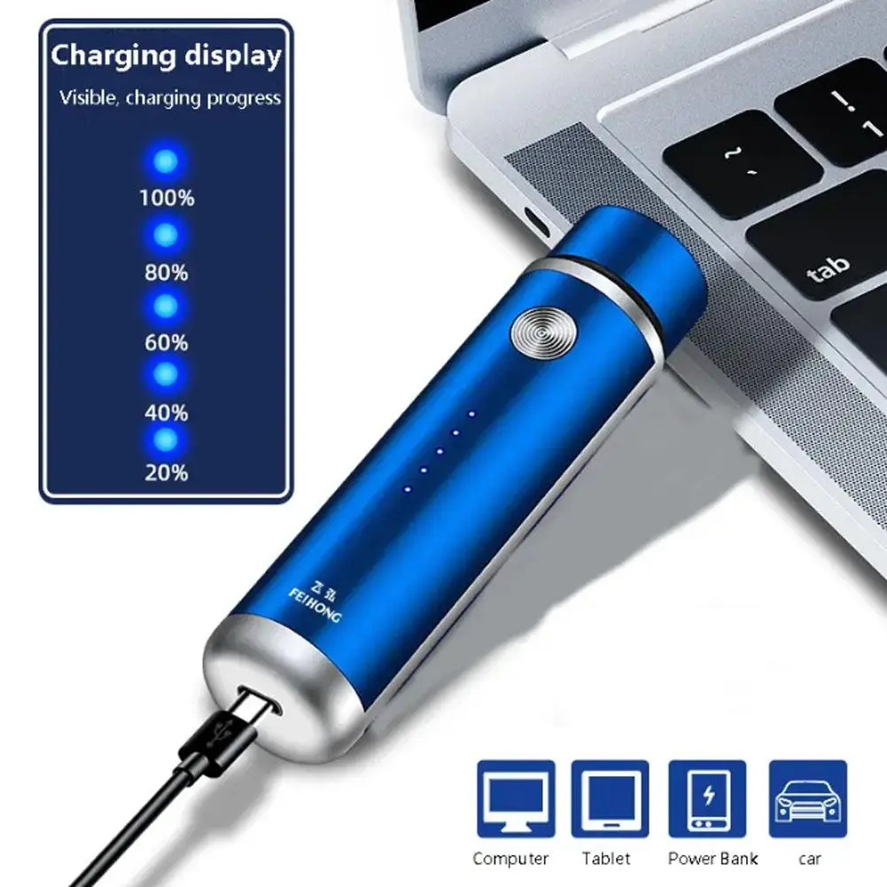 Mini portátil elétrico usb recarregável barbeador masculino navalha portátil à prova dwaterproof água produtos de viagem à prova dwaterproof água navalha a bordo