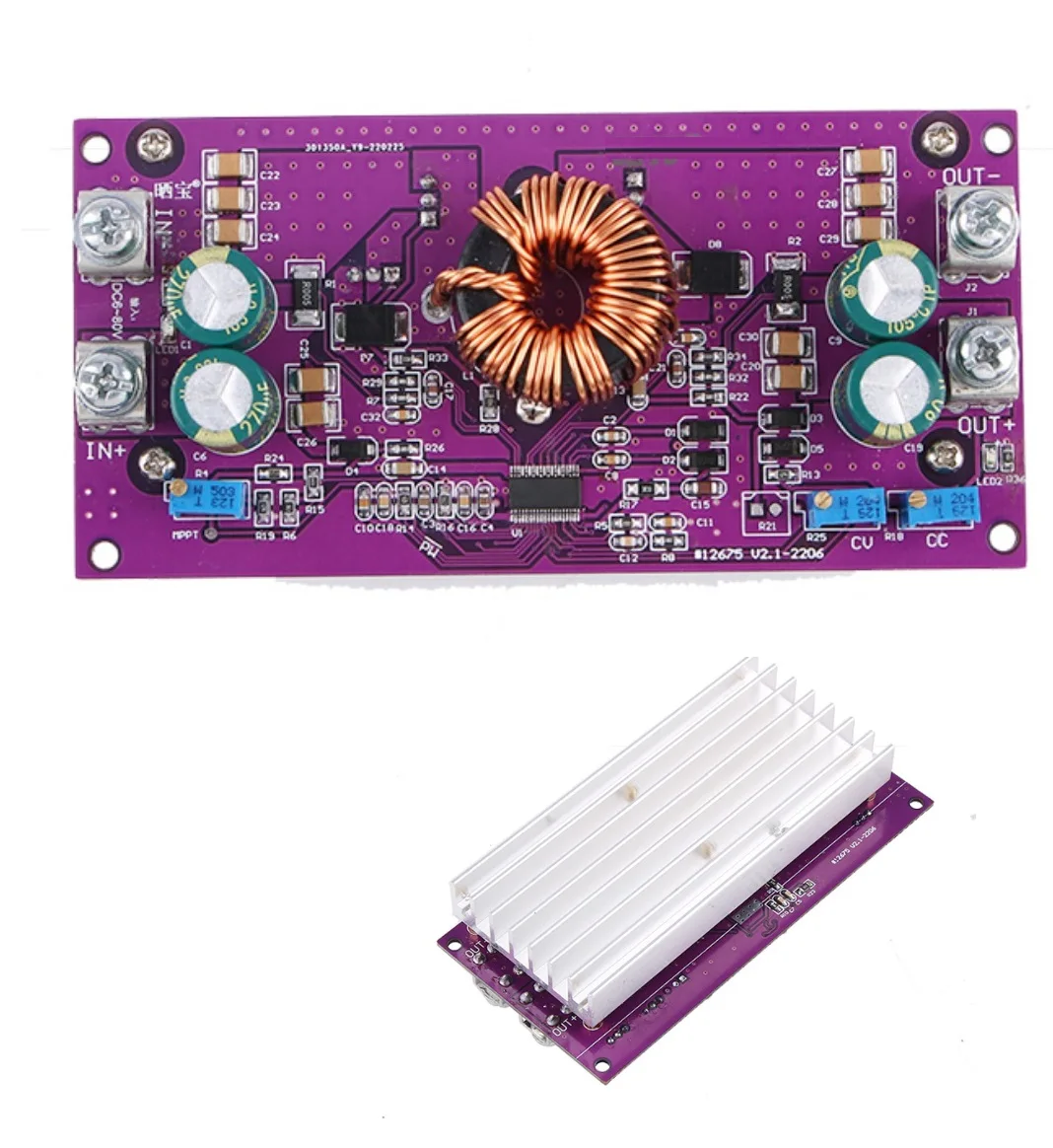 250W LT8705 Solar MPPT CC-CV Setp Up / Step Down Module 20A Automatic Buck-Boost Adjustable Voltage Regulator Module