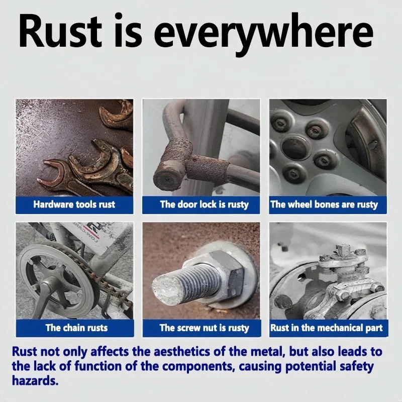 120ml Rust Remover Spray Multi-Purpose Spray car Maintenance Super Heavy Duty Anti Rust Dpray For Metal Rust Rust-proof lubricat