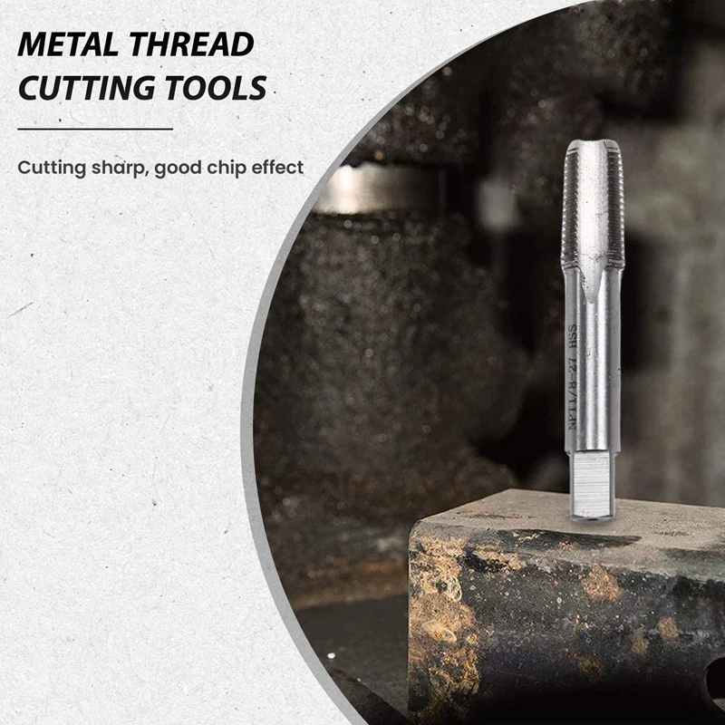 Y51A-1/8INCH- 27 NPT Taper Pipe Tap 1/8 - 27 TPI Cocok Untuk Pekerjaan Perbaikan Pemeliharaan
