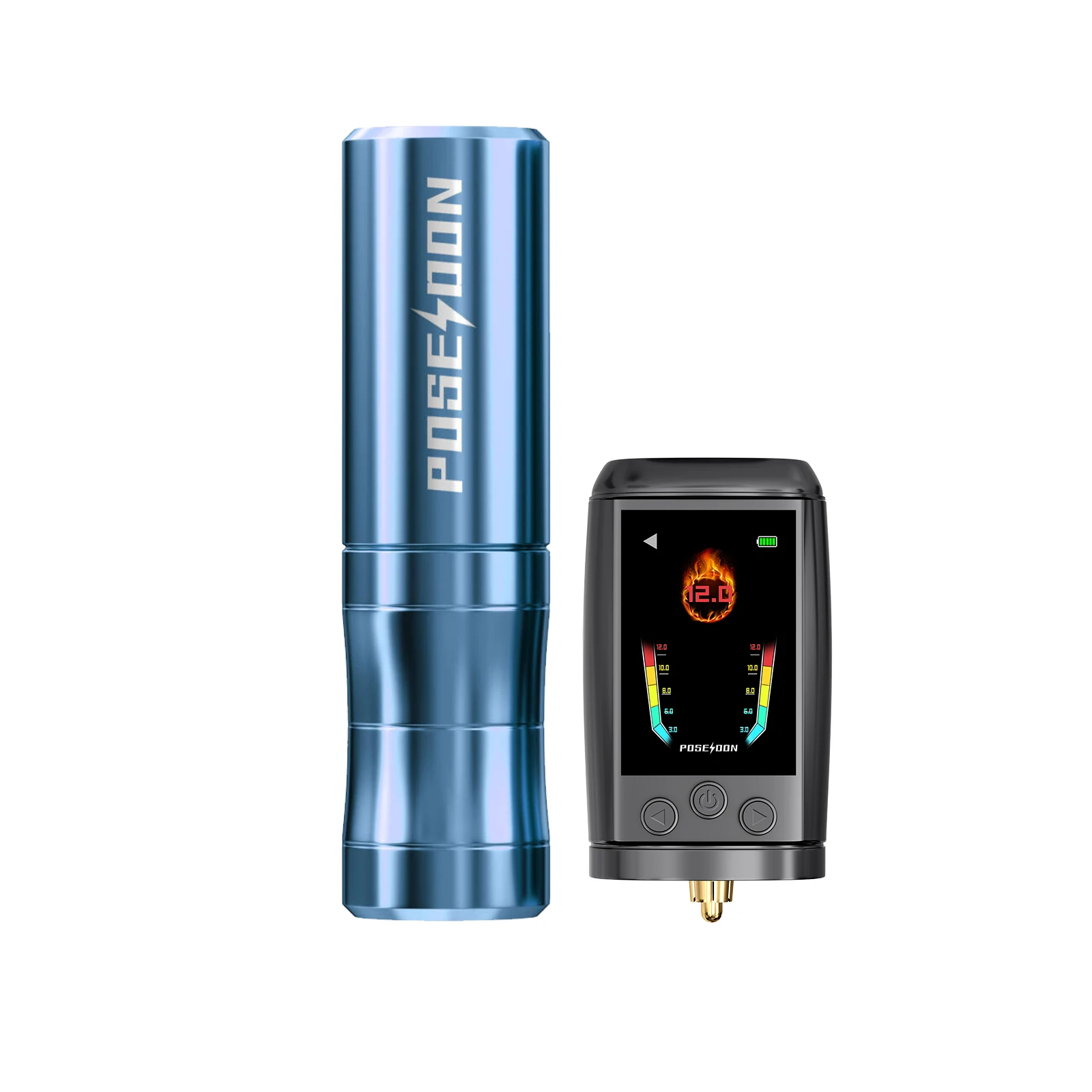 Tattoo Kit POSEIDON V5 Color Screen Tattoo Pen Kit For Permanent Makeup Tattoo Machine Wireless Tattoo Power Supply Tattoo Kit