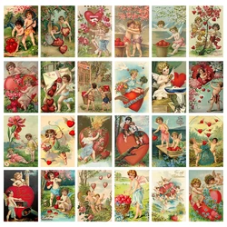 12pc Vintage Victorian Valentine's Day Postcard Greeting Card Happy Valentine's Day Gift Card Wedding Party Decor Valentine Gift
