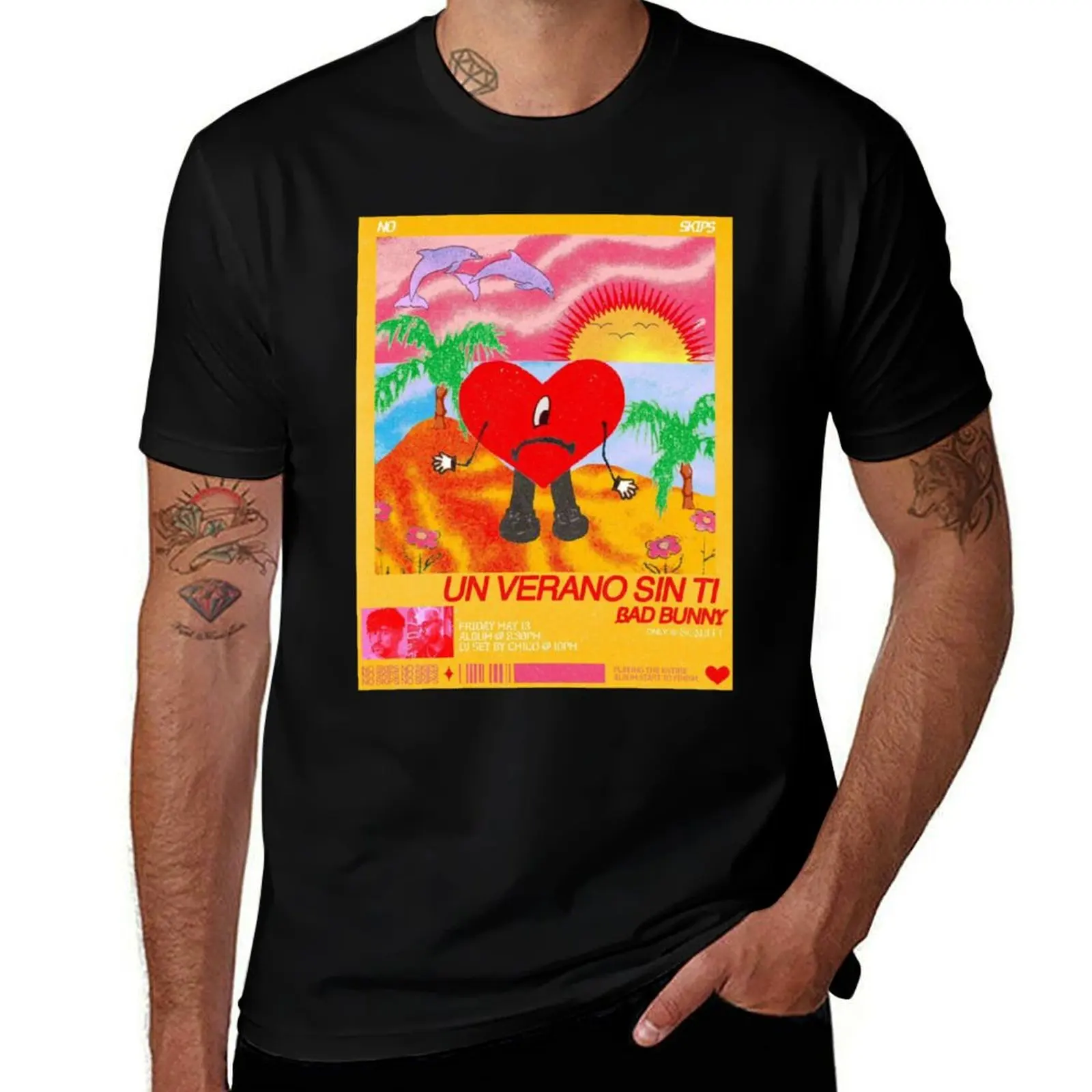 

Bunny Un Vernao Sin Ti Sun T-Shirt mens graphic t shirts anime t shirts oversize