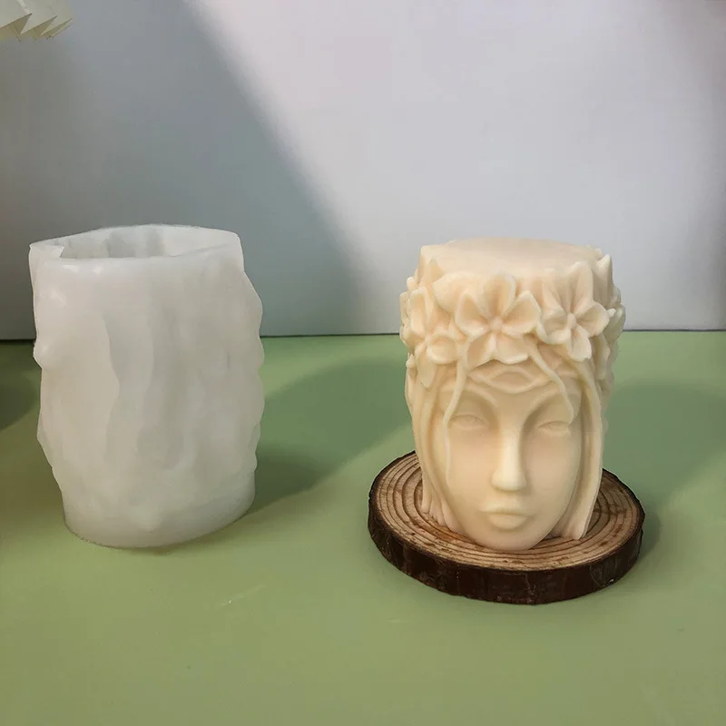

3D девушка аватар свеча форма DIY Ручная ароматерапия гипс эпоксидная смола декорации абразивный инструмент