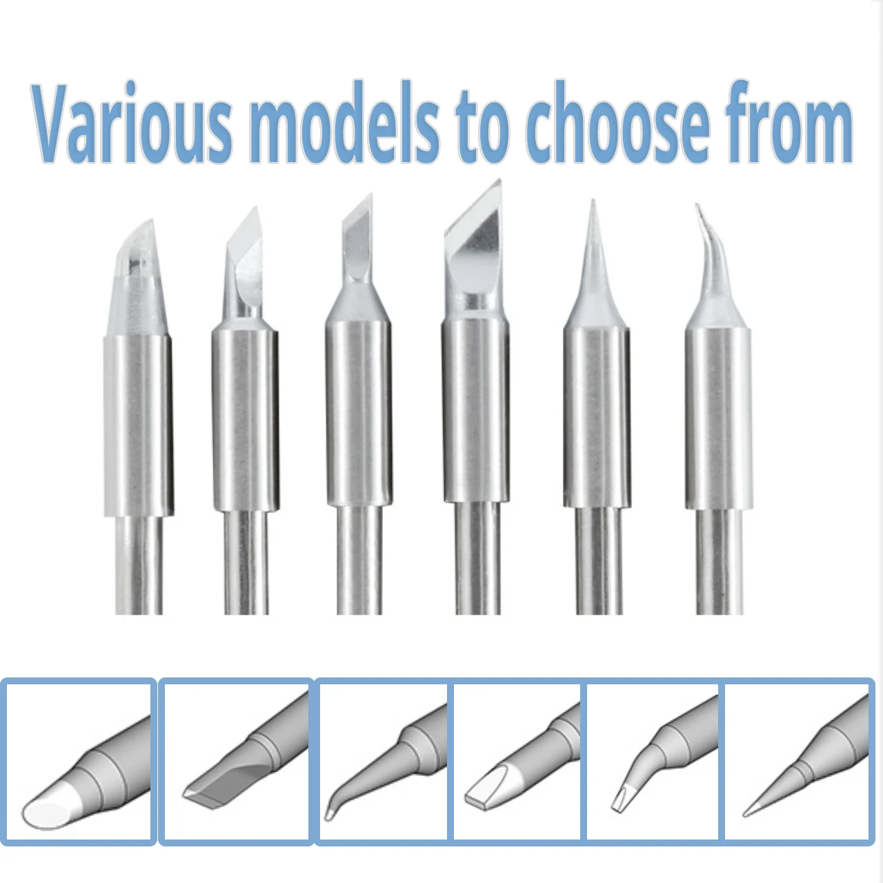 C210 Series Soldering Iron Tips C210001/002/008/010 Electric Lead-Free Tip  For JBC Sugon Aifen T210 T26 A9 Soldering station