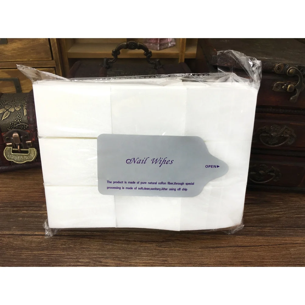 900 stücke Nagellack Entferner Pads Fusselfreie Einweg Baumwolle Tücher Für Nail art Make-Up Entfernung Hautpflege Saubere Werkzeuge