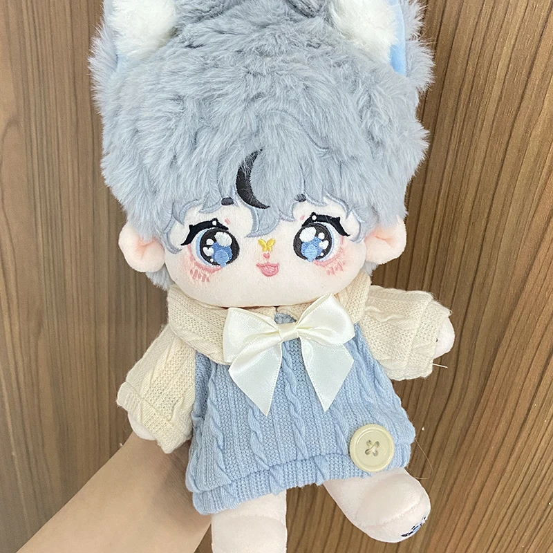 

20cm Plushies Cute Cotton Doll With Clothing Baby Gifts Kawaii Plush Boy Toys Soft Stuffed No Attributes Idol Dolls