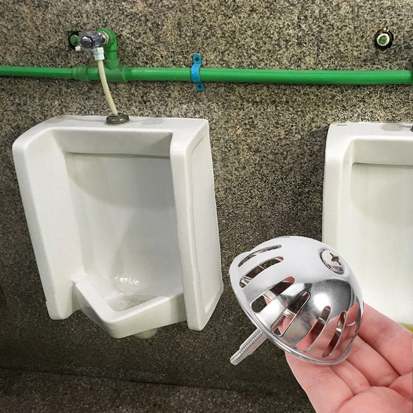 4 قطعة غطاء لبالوعة المبولة الفولاذ المقاوم للصدأ تصفية قمع غطاء للحمام مرحاض تجاري مصفاة النفايات الرجال مبولة التوصيل #3