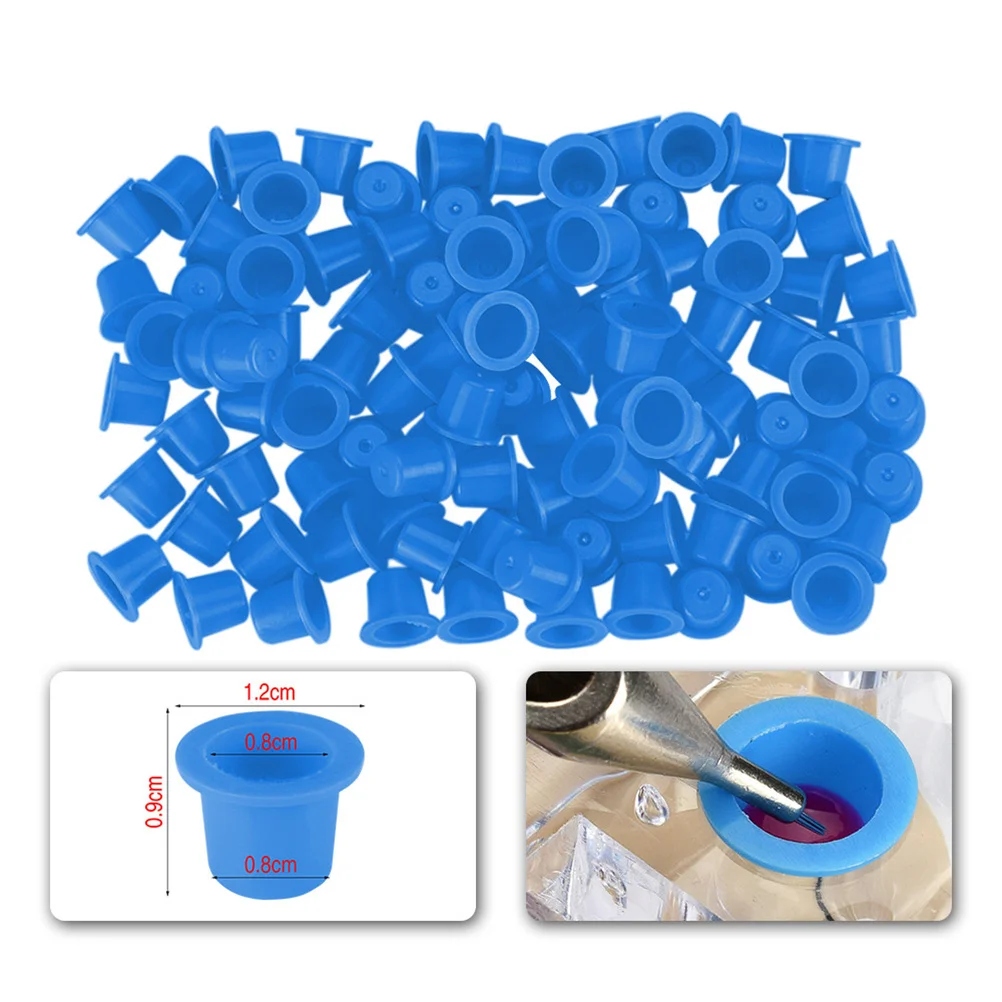 

500Pcs Ink Cups Pigment Containers Disposable for Semi Eyelash Tattooing Tools Artists Use Kits