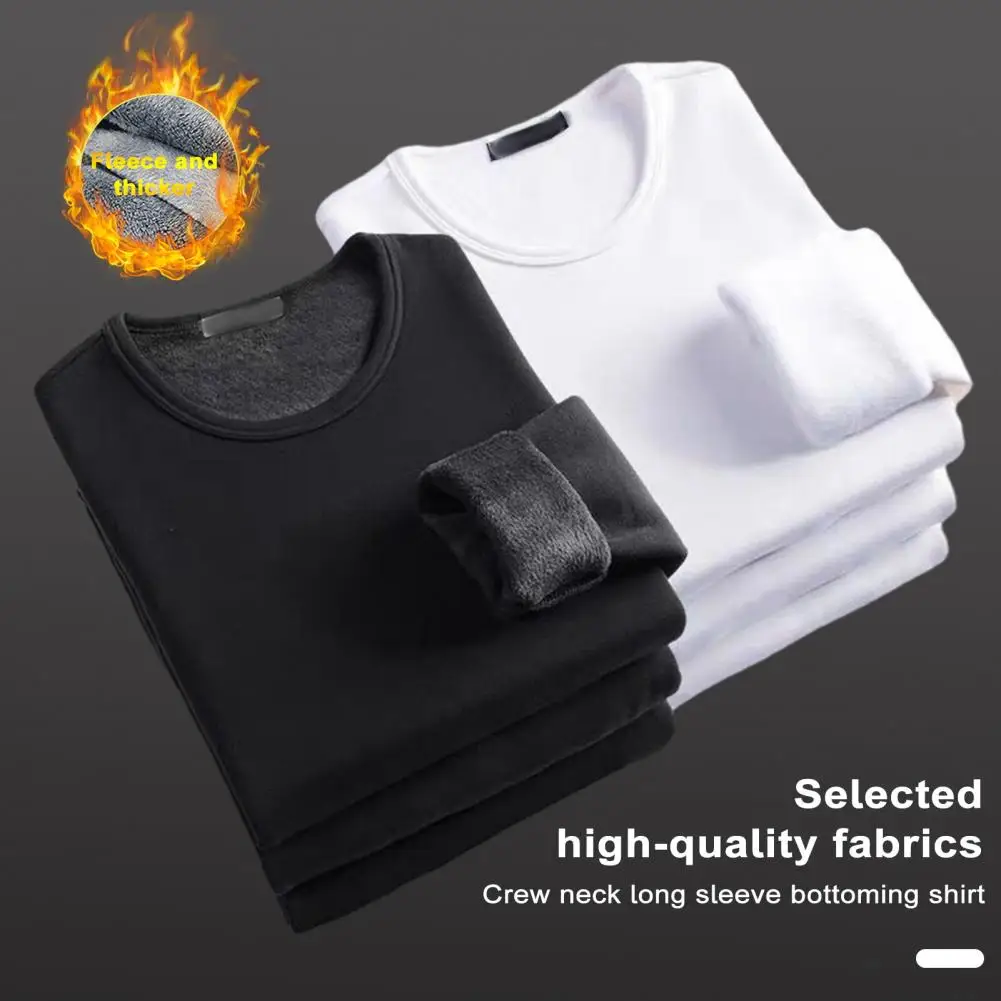 

Мужской базовый топ, Мужской базовый топ, Женский плюшевый пуловер с длинным рукавом, теплый зимний базовый топ с мягким эластичным дном