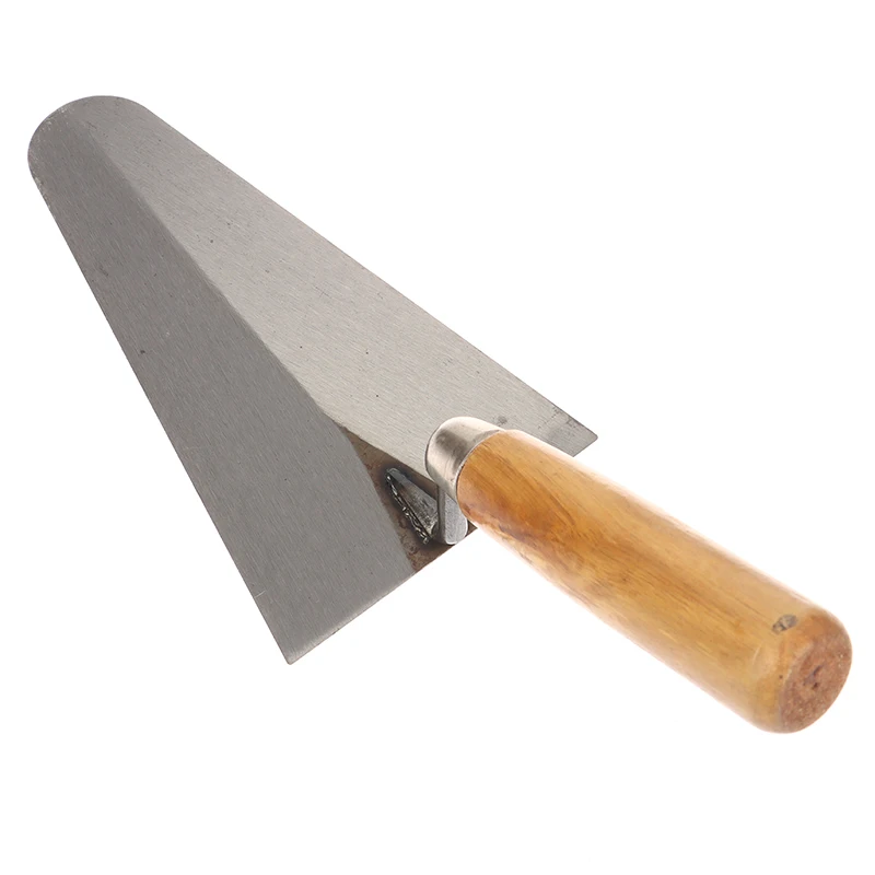 مثلث التشطيب مجرفة ث/مقبض كشط الاسمنت ملموسة مجرفة ل الجص الجصي بلاط الأرضيات أدوات بطانة الخرسانة