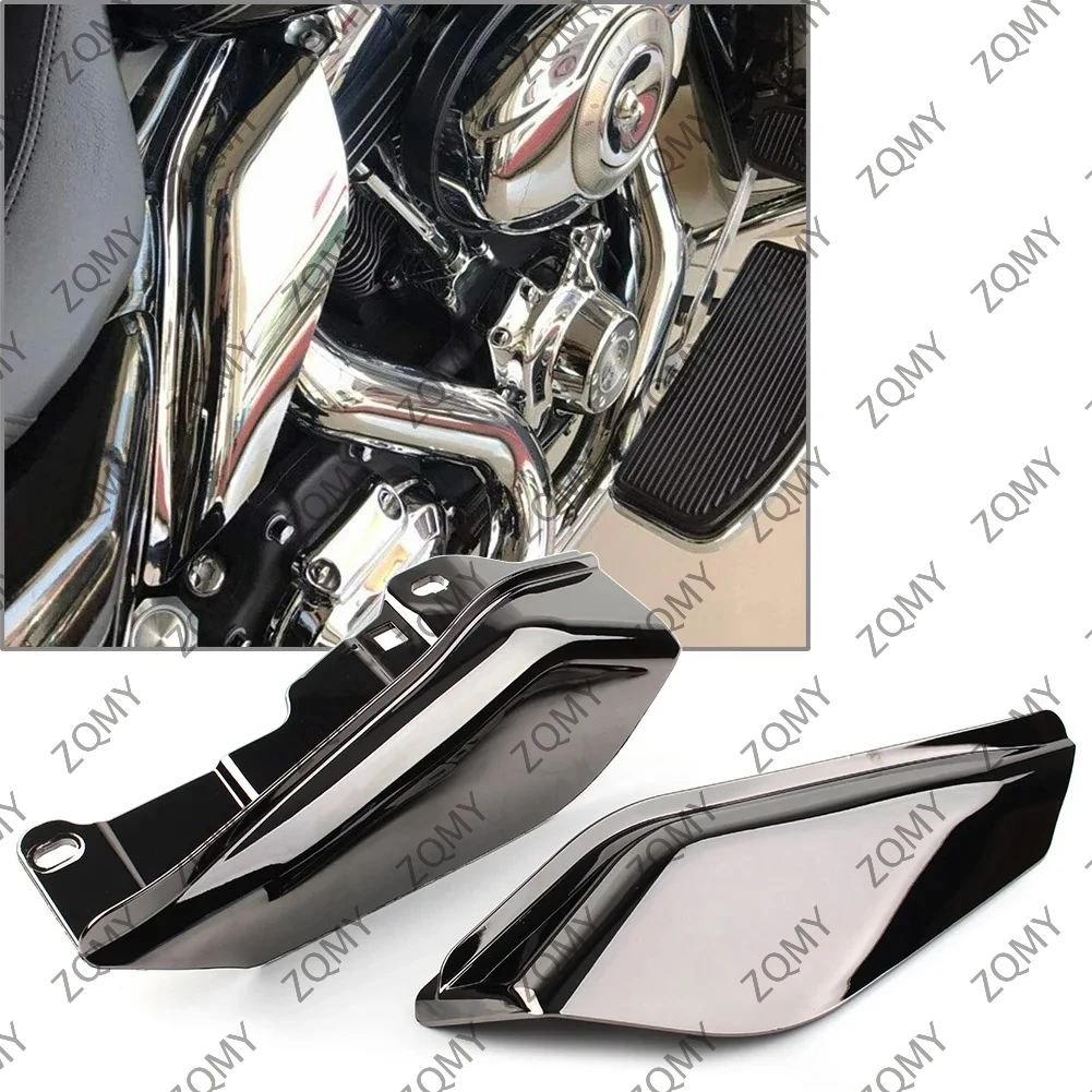 Motorbike Heat Shield Mid-Frame Air Deflector Trim Cover For Harley Touring Electra Street Glide Road King 2009-2016 ABS Plastic