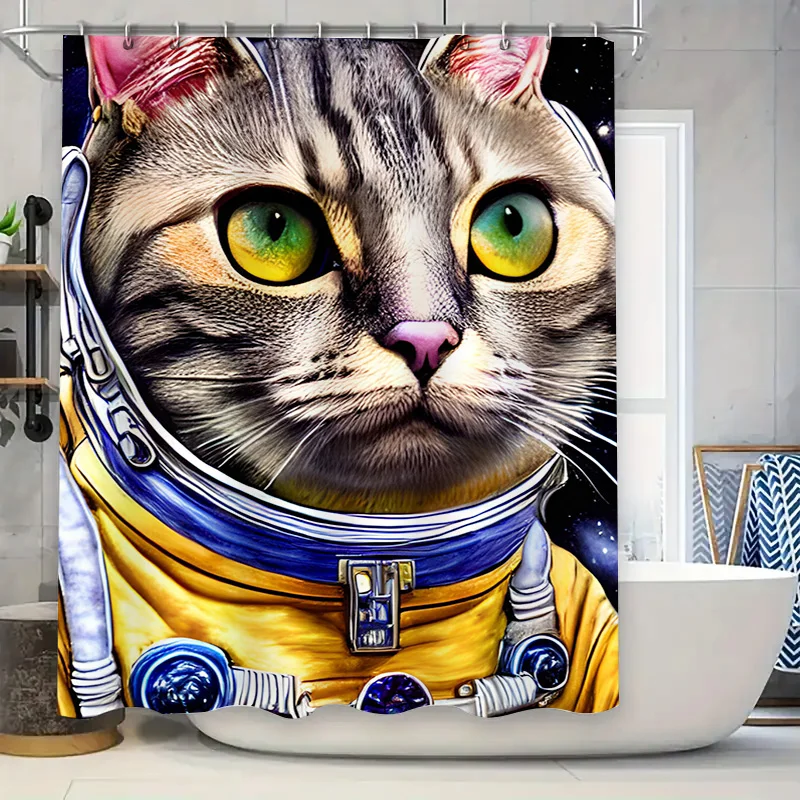 

Декоративная занавеска для душа с принтом, элегантный декор для ванной комнаты в викторианском стиле, льняные водонепроницаемые занавески для душа для украшения дома (