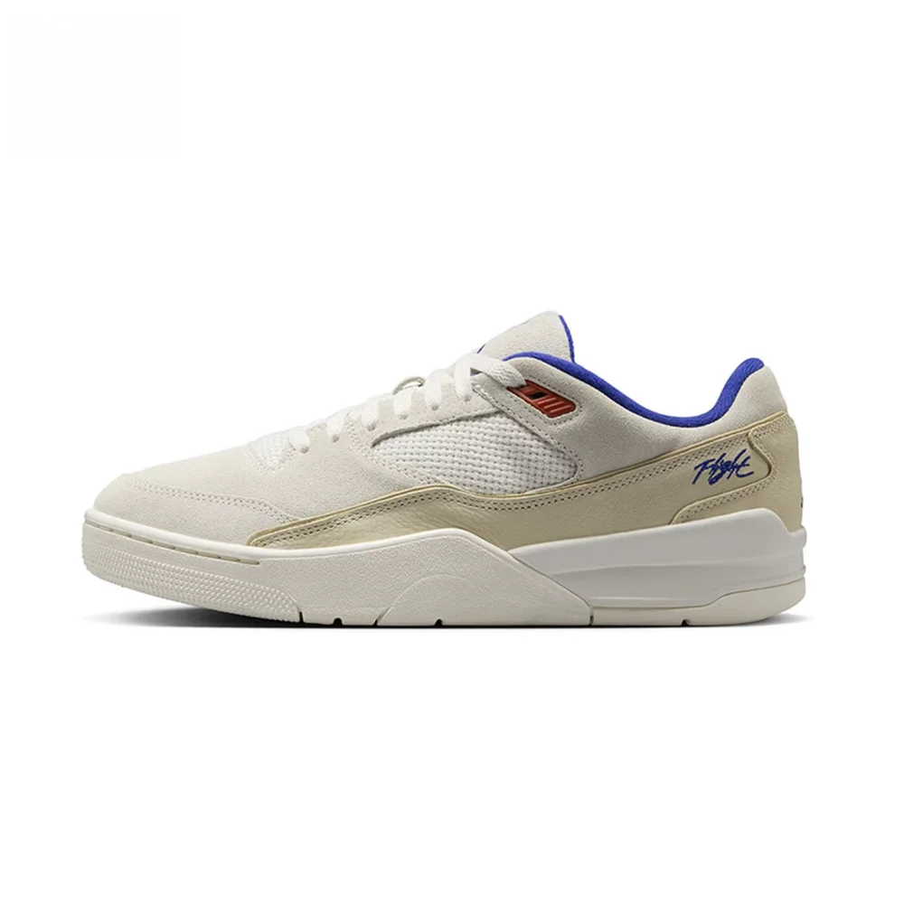 Nike Jordan FLIGHT COURT comfortable all kinds of non slip low top basketball shoes for men and women white brown HF3255-005