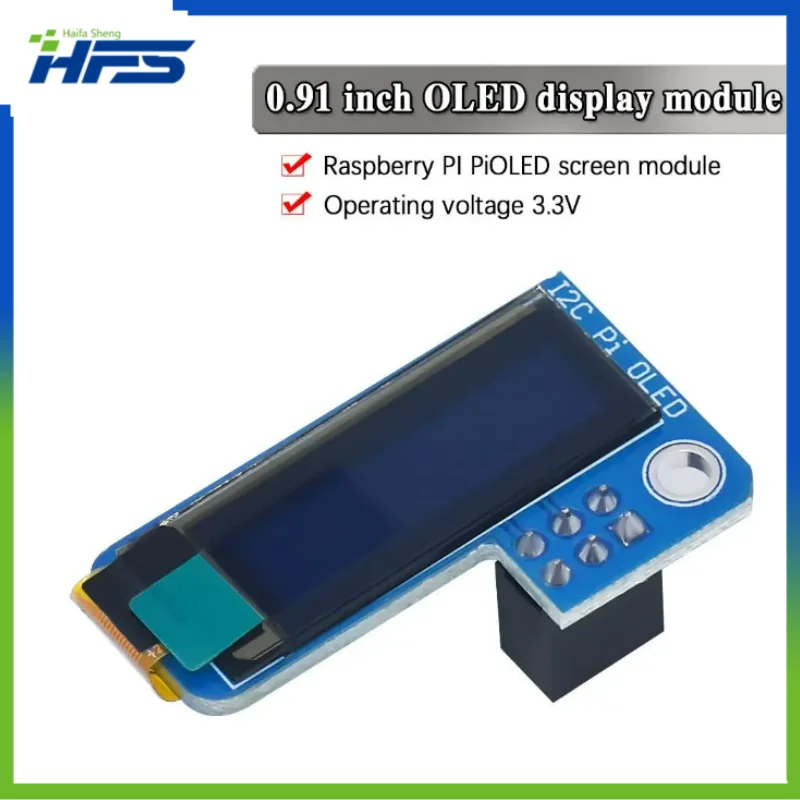 

0,91 дюймовый OLED 128x32 I2C IIC SSD1306 синий модуль OLED для RPI Raspberry Pi 1, B +, Pi 2, Pi 3 и Pi Zero