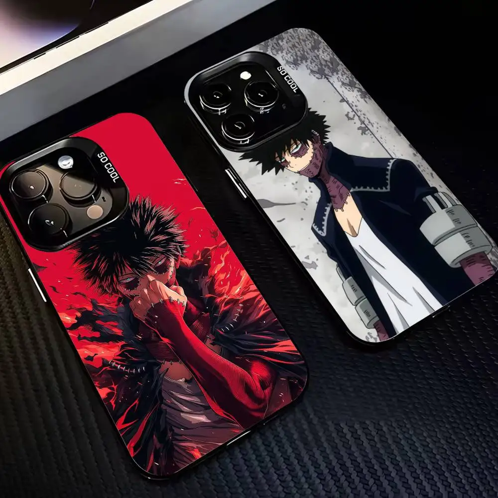 

D-Dabi My Hero Academia-MHA Phone Case For iPhone 17,16,15,14,13,12,11 Plus,Pro Max,XS,Colored Silver Plated Inside Cover