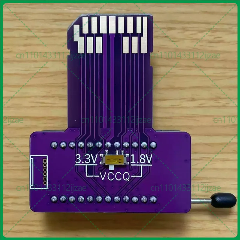 809H EMMC Programming Socket To SD Card Adapter Board 8bit Wiring EMMC153 169 221 100