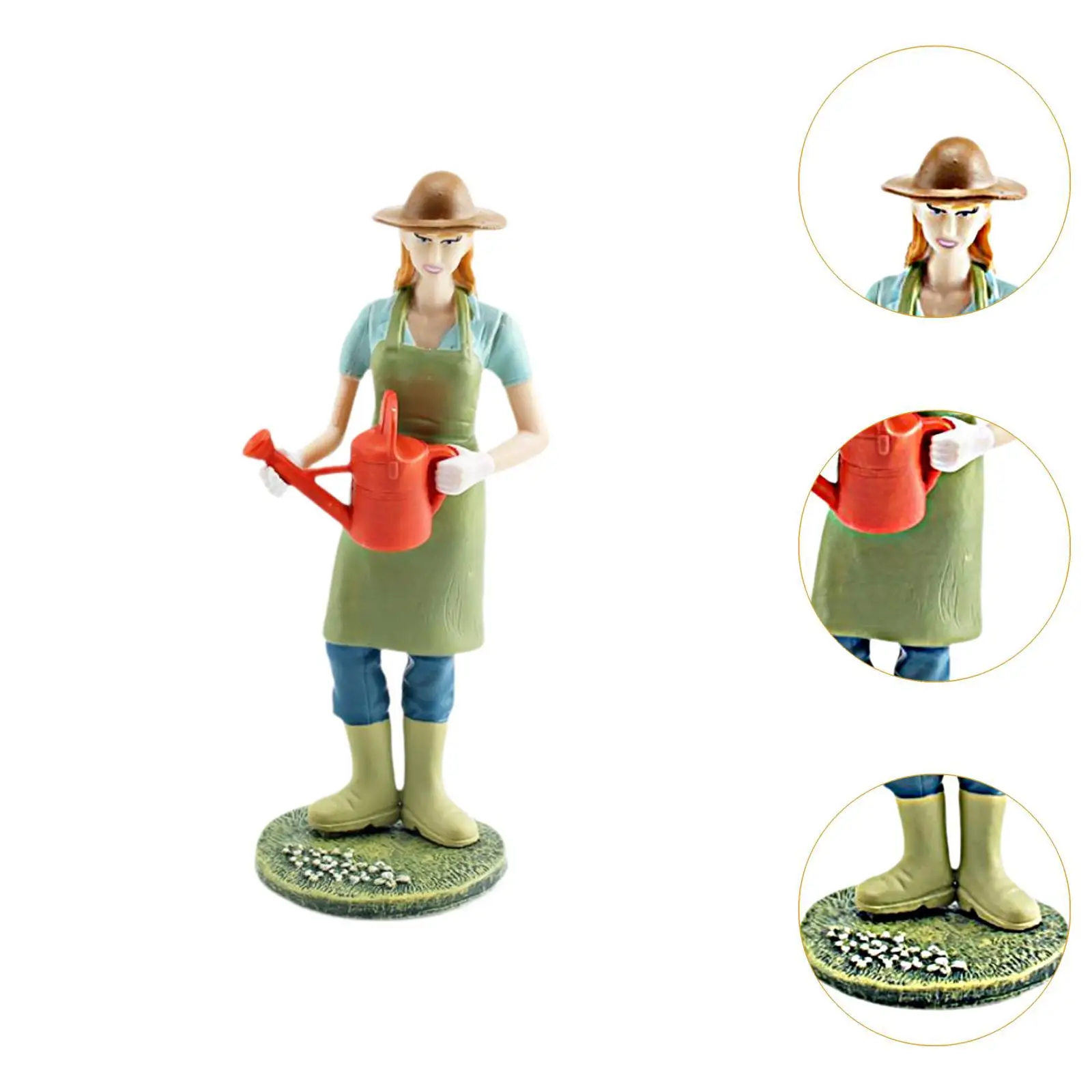 Miniatur-Menschenfiguren im Maßstab 1:12, handbemalte Harzmodelle für Mikrolandschaftsdekoration