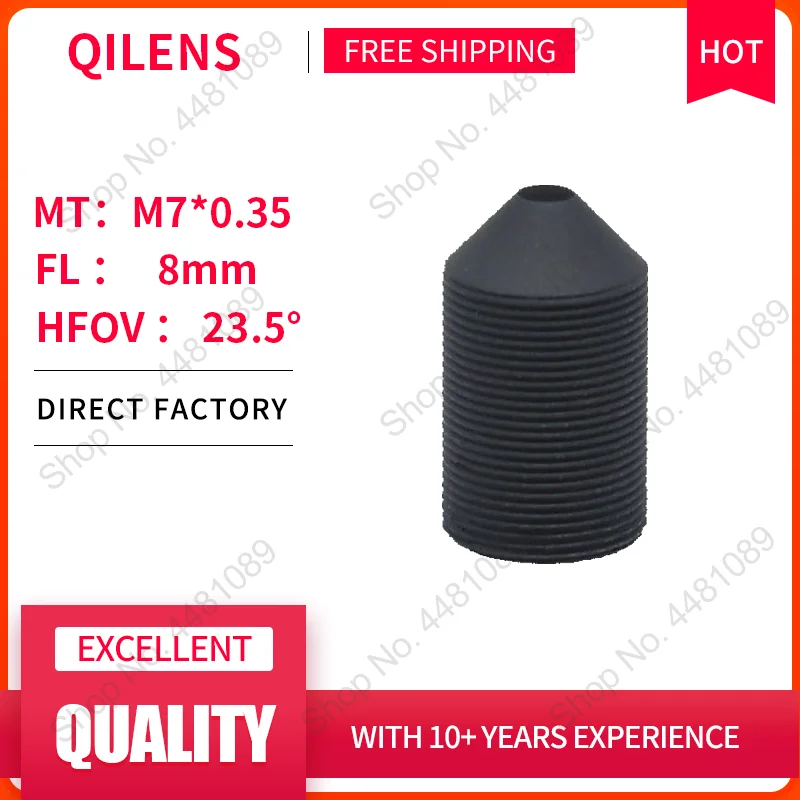 

QILENS CCTV Lens M7 8mm for Security 720P 1080P HD Mini Camera Pinhole Lens