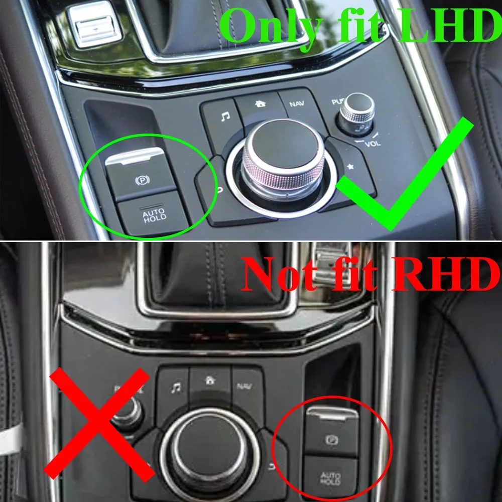 1X LHD الطوارئ الإلكترونية السيارات عقد التبديل وقوف السيارات الفرامل زر التحكم لمازدا CX-5 CX5 II 17-24 CX-8 CX8 18-24 #3