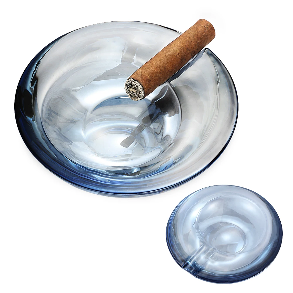 

Galiner Crystal Cigar Ashtray Home Fit 1 Tube Tobacco Holder Smoking Accessories Large-Capacity Gadget Tool Charuto Ash Trays