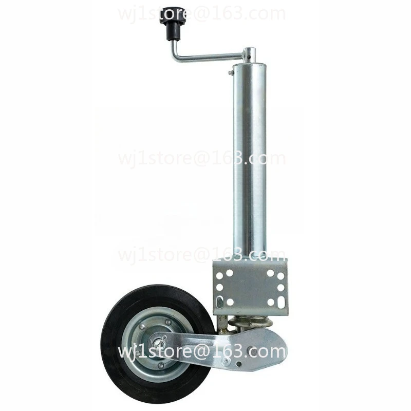 European trailer guide wheel jack 8 inch turn universal wheel outriggers support bracket knight wheel trailer RV
