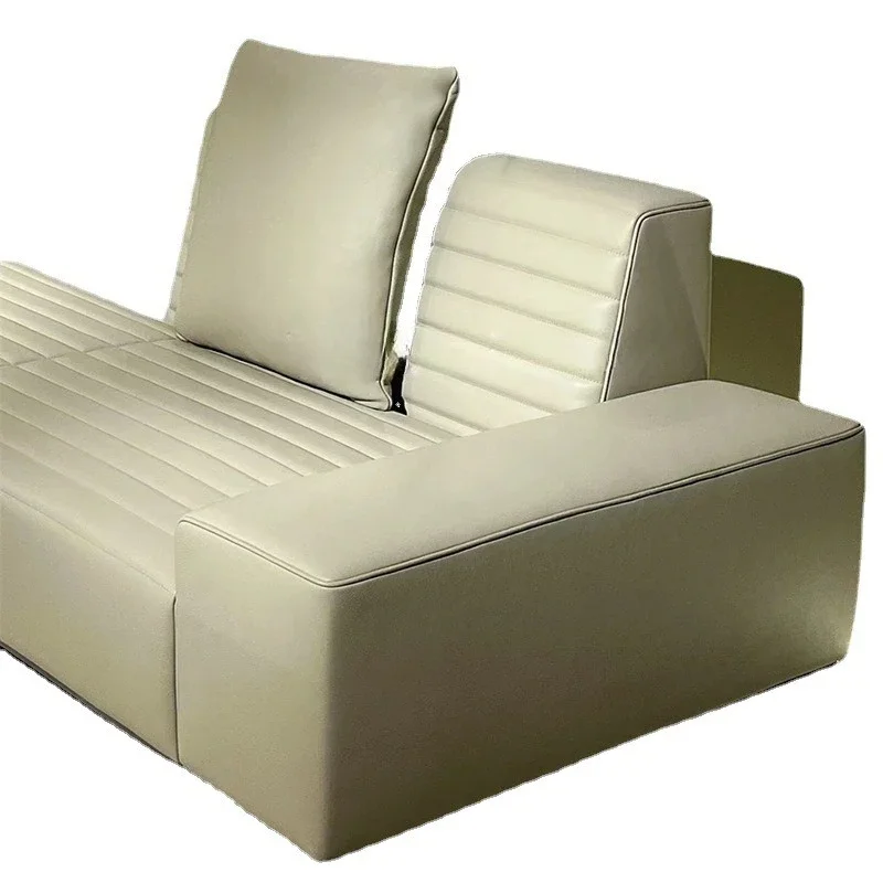 

Sofa, light luxury living room leather art sofa corner concubine seat