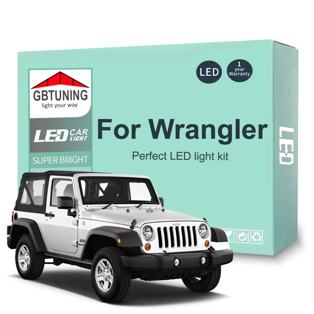 Canbus LED Interior Light With Bulb Tools For Jeep Wrangler YJ SJ TJ JK 1987-2012 2013 2014 2015 2016 2017 2018 Cars Accessories