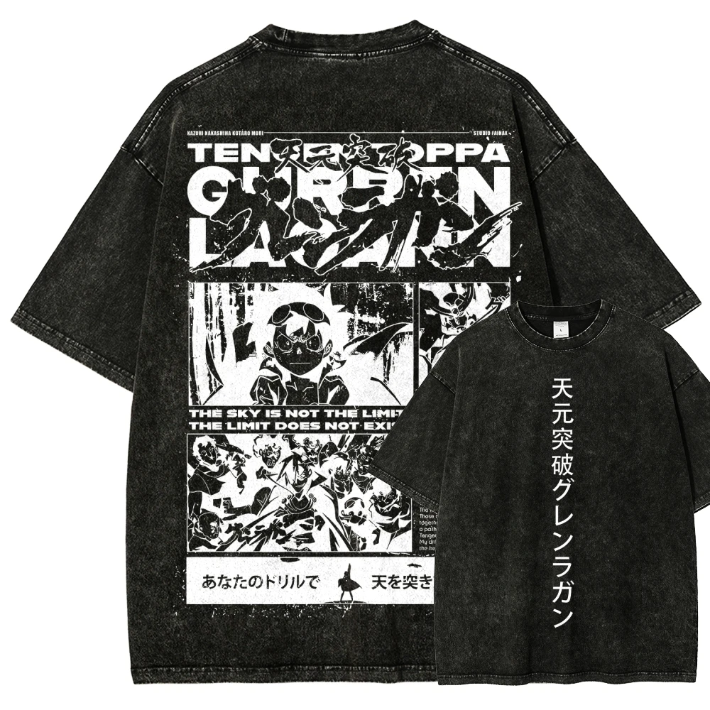 2026 summer Tengen Toppa Gurren Lagann Spiral Power T-shirt