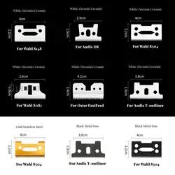 Lâmina de cortador de cabelo cerâmica elétrica, aço inoxidável, Wahl 8148, 8504, 8081, caixa para alimentação Oster