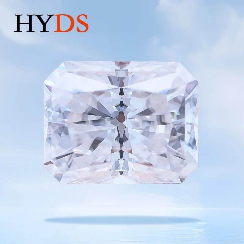 

Moissanite Stone Highest Grade Super White D Color VVS1 Radiant Cut Top Quality Charms Jewelry Making Materials GRA Certificate