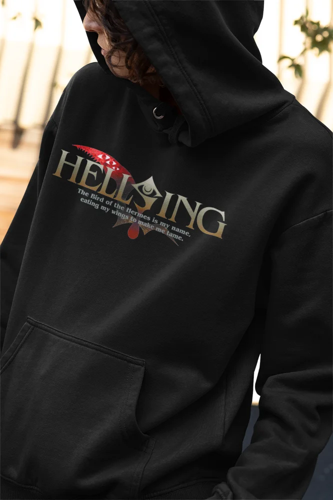 Ultimate Vampire Hoodie Anime Lovers Hellsing Alucard Face Hell Sing Gift Hoodie