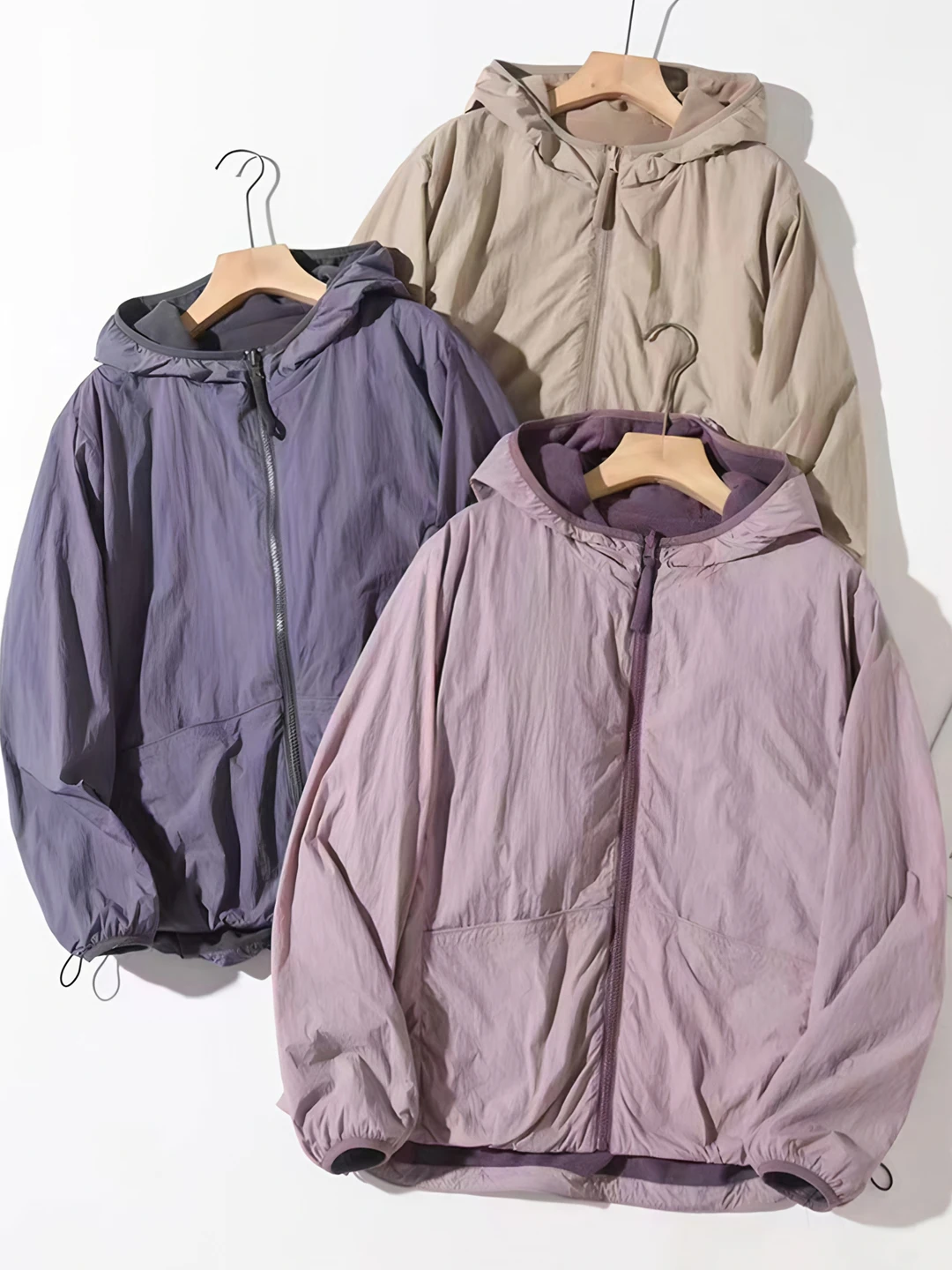 

Autumn Winter Double-Sided Camel down Lightweight Warm Hooded Windproof Women's Fashion Versatile Casual Top Jacket