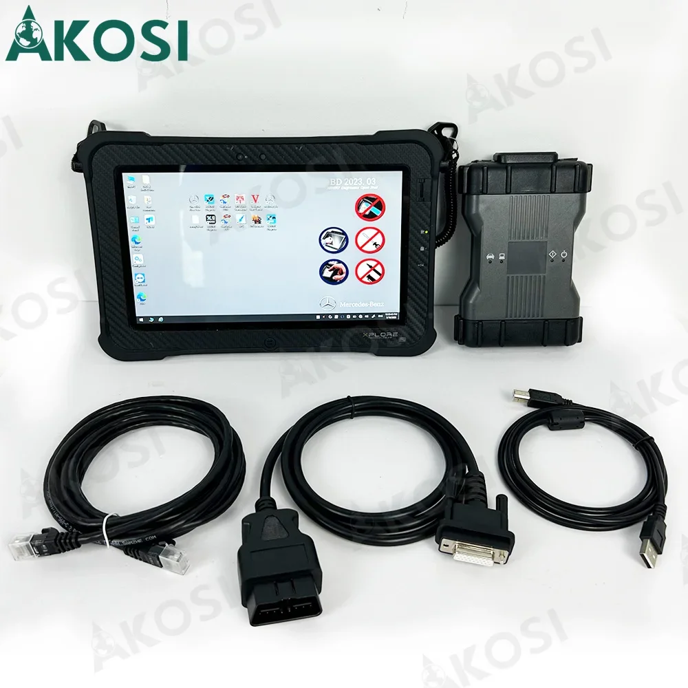 

2023 09 DOIP MB Star C6 support CAN BUS with software SSD C6 WIFI Multiplexer Diagnosis Tool SD Connect+Xplore Tablet