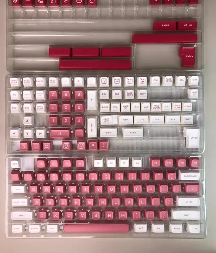 GMK Lychee powderKeycap SA Profile Keycaps PBT Double Shot Key