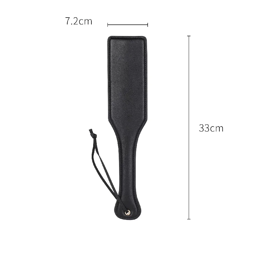 Black Leather Whip With Bdsm Spanking Flogger Serves As Fetish Spanking Paddles Bondage Sex Toy For Couples Adult Games Play view 2