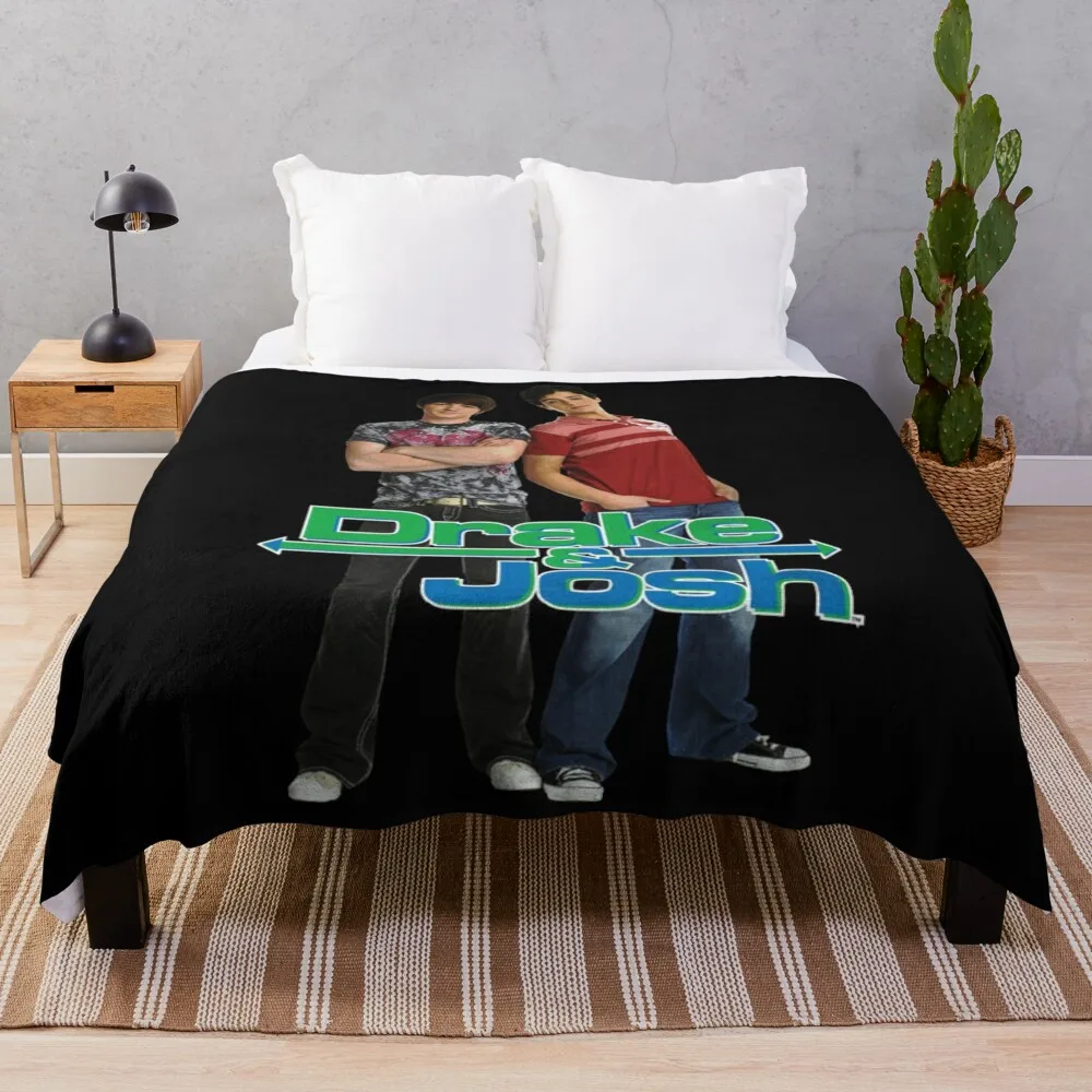 

Drake And Josh Classic Logo With Characters Pullover Hoodie Throw Blanket for winter Kid'S Beach Blankets