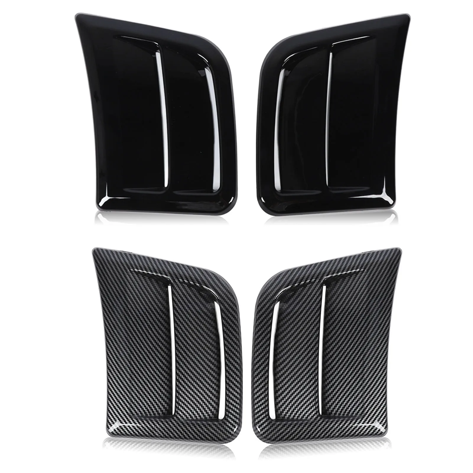 

Front Bumper Side Vent Cover Trim 1 Pair, Sturdy Panel Trim for Impreza STI 2008-2014 Auto Exterior Accessory
