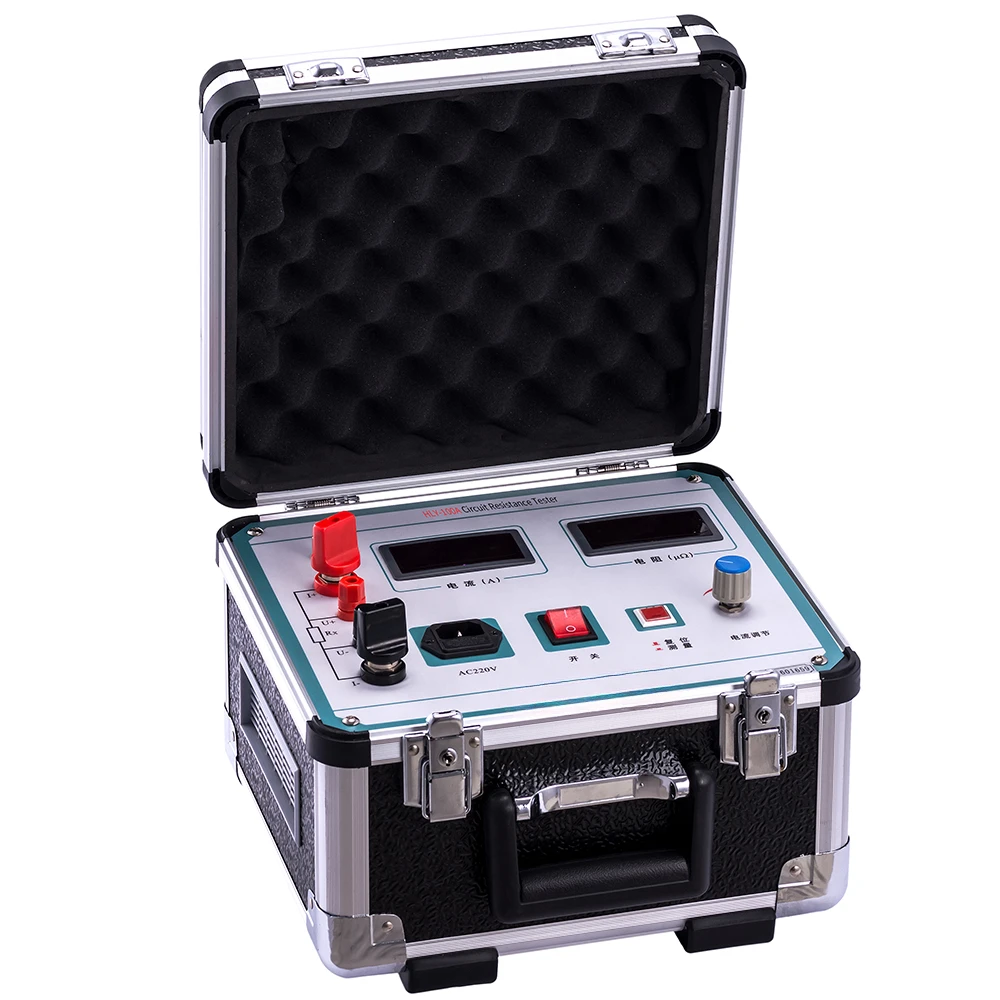 Electrical Instrument 100A Loop Resistance Tester Hubei Huayi HLY-100A Contact Resistance Tester Price