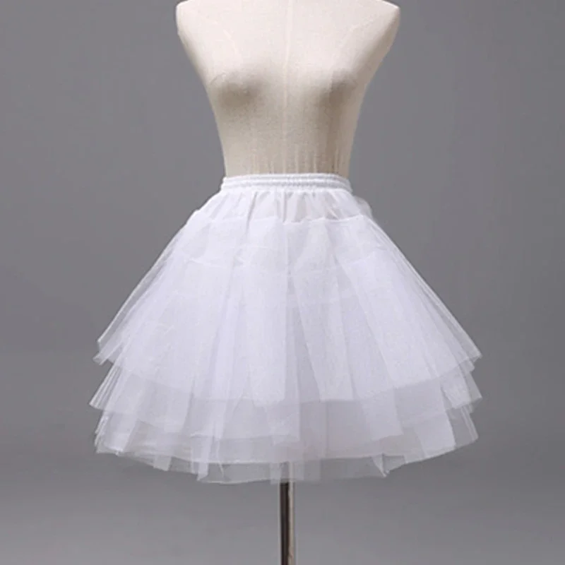 Petticoats For Formal Flower Dress Hoopless Short Crinoline Little Girls/Kids/Child Underskirt Jupe Slip