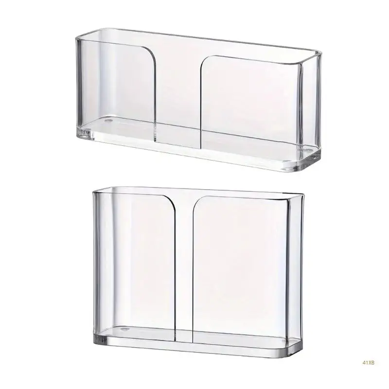 

41XB Elegant Napkin Organizers Stand Transparent Acrylic Luncheon Napkins Dispenser