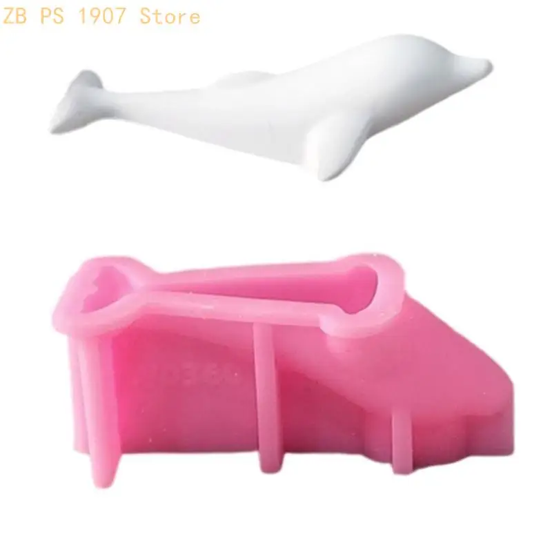 Multipurpose Sturdy Silicone Dolphin Holder Mould Set Portable for Resin Plaster Craft Supplies Assorted Sizes 55KA